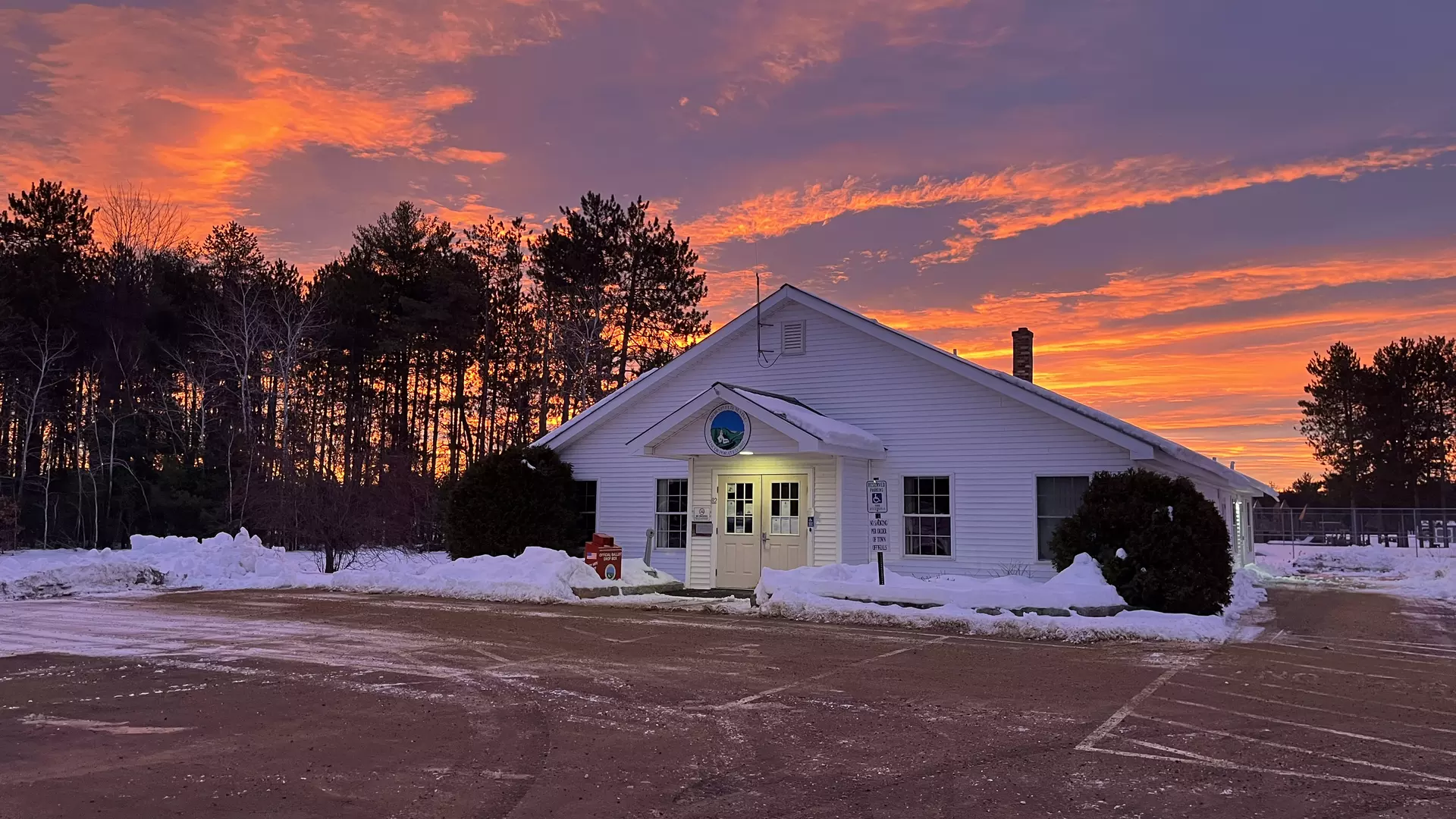 Brownfield Town Hall Sunrise 2024